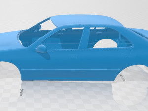 peugeot 406 printable body car 3Dプリントモデル