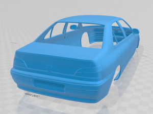 peugeot 406 printable body car 3Dプリントモデル