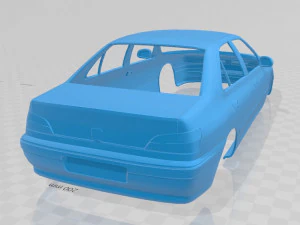 peugeot 406 printable body car 3D Print Model