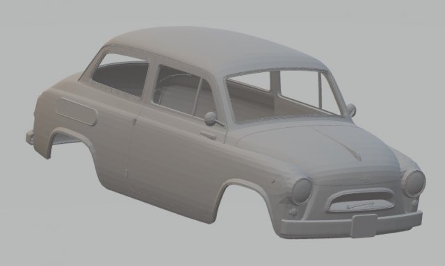 zaz 965 printable body car Modèles 3D en vedette .c4d .max .obj .3ds .fbx .stl .blend 