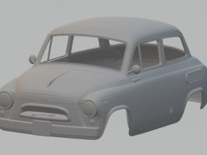 zaz 965 printable body car Modèles 3D en vedette