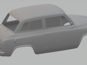 zaz 965 printable body car Modèles 3D en vedette