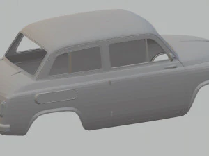 coche de carrocer&iacute;a imprimible zaz 965 Modelo de impresión 3D