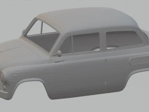 coche de carrocer&iacute;a imprimible zaz 965 Modelo de impresión 3D