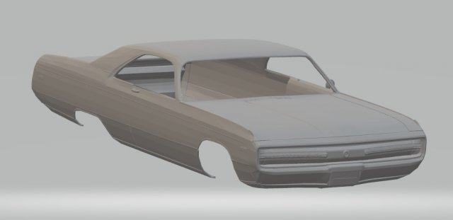 300 1970 printable body car 3D प्रिंट मॉडल .c4d .max .obj .3ds .fbx .stl .blend 