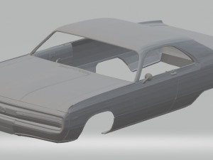 300 1970 printable body car 3D प्रिंट मॉडल