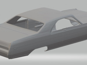 300 1970 printable body car 3D प्रिंट मॉडल