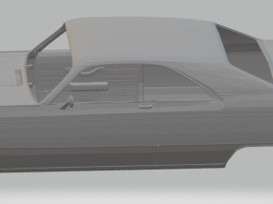 300 1970 printable body car 3D प्रिंट मॉडल