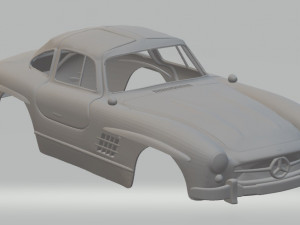 mercedes benz 300 sl printable body car Model Cetak 3D
