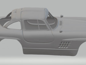 mercedes benz 300 sl printable body car 3D Print Model