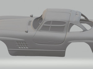 mercedes benz 300 sl printable body car 3D Print Model