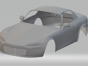 honda s2000 printable body car 3D प्रिंट मॉडल