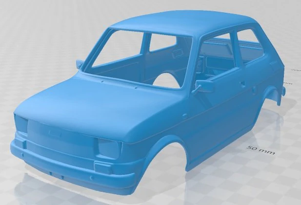Fiat 126 1976 printable body car 3D Print Model .c4d .max .obj .3ds .fbx .stl .blend 
