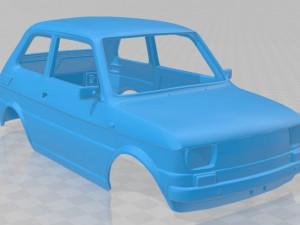 Fiat 126 1976 printable body car 3D-Druckmodell