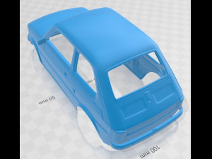 Fiat 126 1976 printable body car 3D-Druckmodell