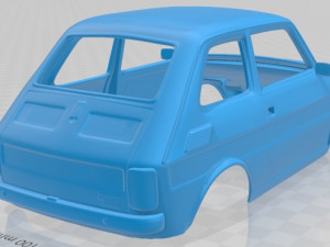 Fiat 126 1976 printable body car 3D-Druckmodell