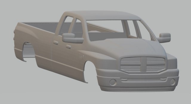 ram 3500 printable body truck Modèles 3D en vedette .c4d .max .obj .3ds .fbx .stl .blend 