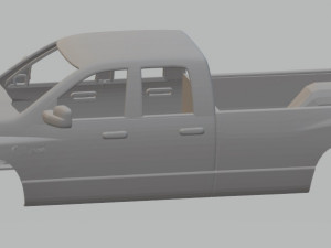 ram 3500 printable body truck Modèles 3D en vedette