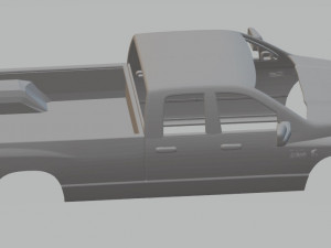 ram 3500 printable body truck Modèles 3D en vedette