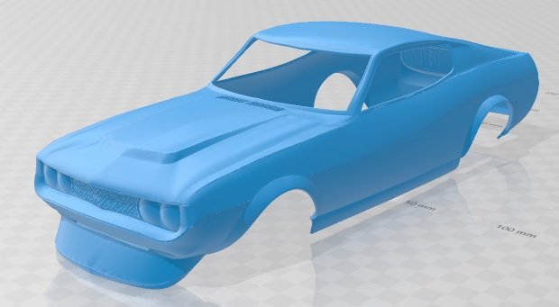 toyota celica 2000 gt 1973 printable body car 3D Druckmodell .c4d .max .obj .3ds .fbx .stl .blend