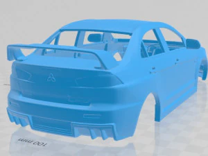 mitsubishi lancer evolution x 2009 printable body car 3D Print Model