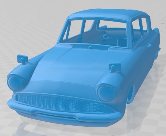 Anglia saloon 2 door 105e 1967 printable body car 3D-Druckmodell .c4d .max .obj .3ds .fbx .stl .blend 