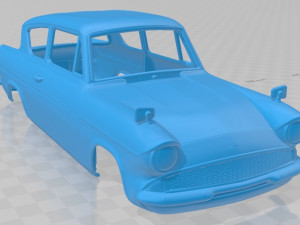 Anglia saloon 2 door 105e 1967 printable body car 3D-Druckmodell