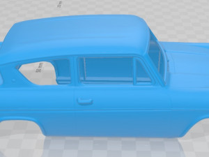 Anglia saloon 2 door 105e 1967 printable body car 3D-Druckmodell