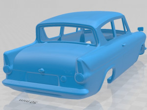 Anglia saloon 2 door 105e 1967 printable body car 3D-Druckmodell