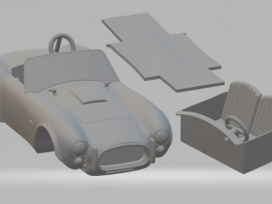 Shelby Cobra 427 Printable Car 3D 프린트 모델