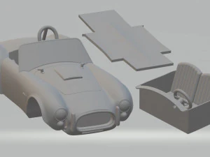 Shelby Cobra 427 Printable Car 3D Print Model