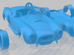 Shelby Cobra 427 Printable Car 3D 프린트 모델
