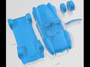 Shelby Cobra 427 Printable Car 3D 프린트 모델