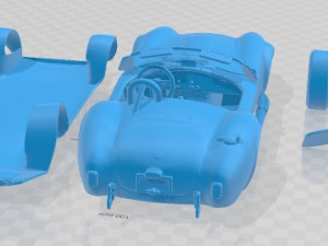 Shelby Cobra 427 Printable Car 3D 프린트 모델