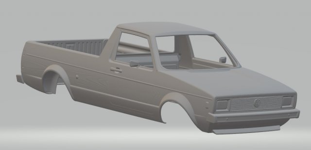 volkswagen golf caddy printable body car 3D Print Model .c4d .max .obj .3ds .fbx .stl .blend 