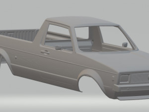 volkswagen golf caddy printable body car 3D Print Models
