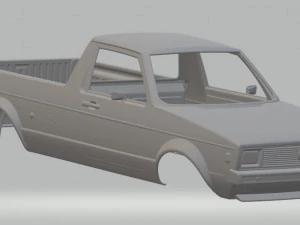 volkswagen golf caddy printable body car 3D Print Model