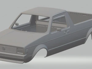volkswagen golf caddy printable body car 3D Print Model
