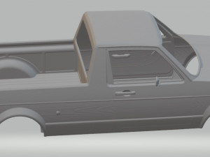 volkswagen golf caddy printable body car 3D Print Model