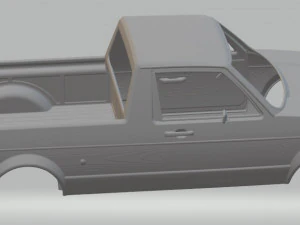 volkswagen golf caddy printable body car 3D Print Model