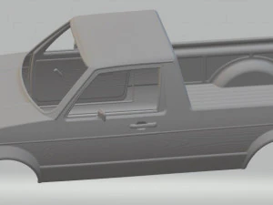 volkswagen golf caddy printable body car 3D Print Model