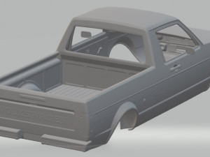 volkswagen golf caddy printable body car 3D Print Model