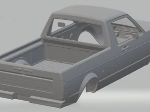 volkswagen golf caddy printable body car 3D Print Model