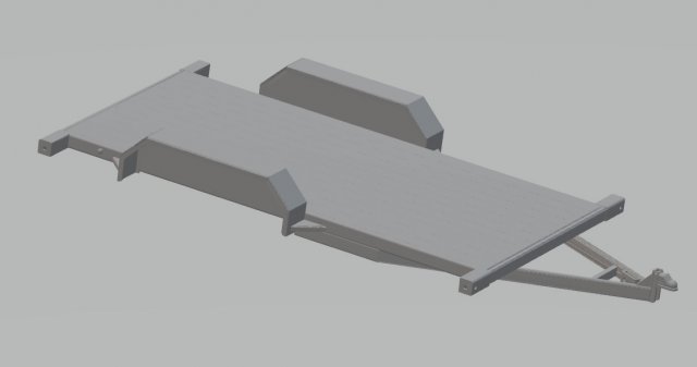 trailer - remolque printable 3d Model do druku 3D .c4d .max .obj .3ds .fbx .stl .blend 