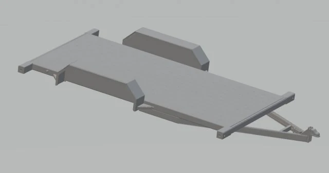 trailer - remolque printable 3d 3D Print Model .c4d .max .obj .3ds .fbx .stl .blend 