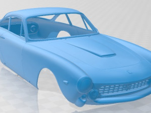 Ferrari 250 GT Berlinetta Lusso 1962 Printable Body Car 3D प्रिंट मॉडल