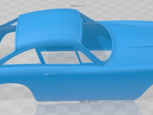 Ferrari 250 GT Berlinetta Lusso 1962 Printable Body Car 3D प्रिंट मॉडल