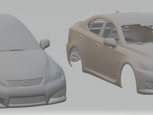 lexus isf printable body car Modelo de Impressão 3D