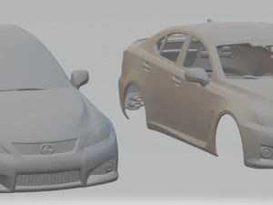 lexus isf printable body car 3D Print Model