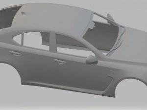 lexus isf printable body car 3D Print Model
